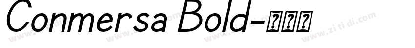 Conmersa Bold字体转换